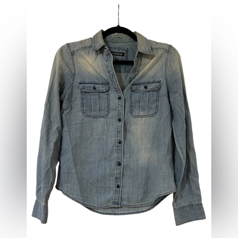 Express Blue Denim Shirt